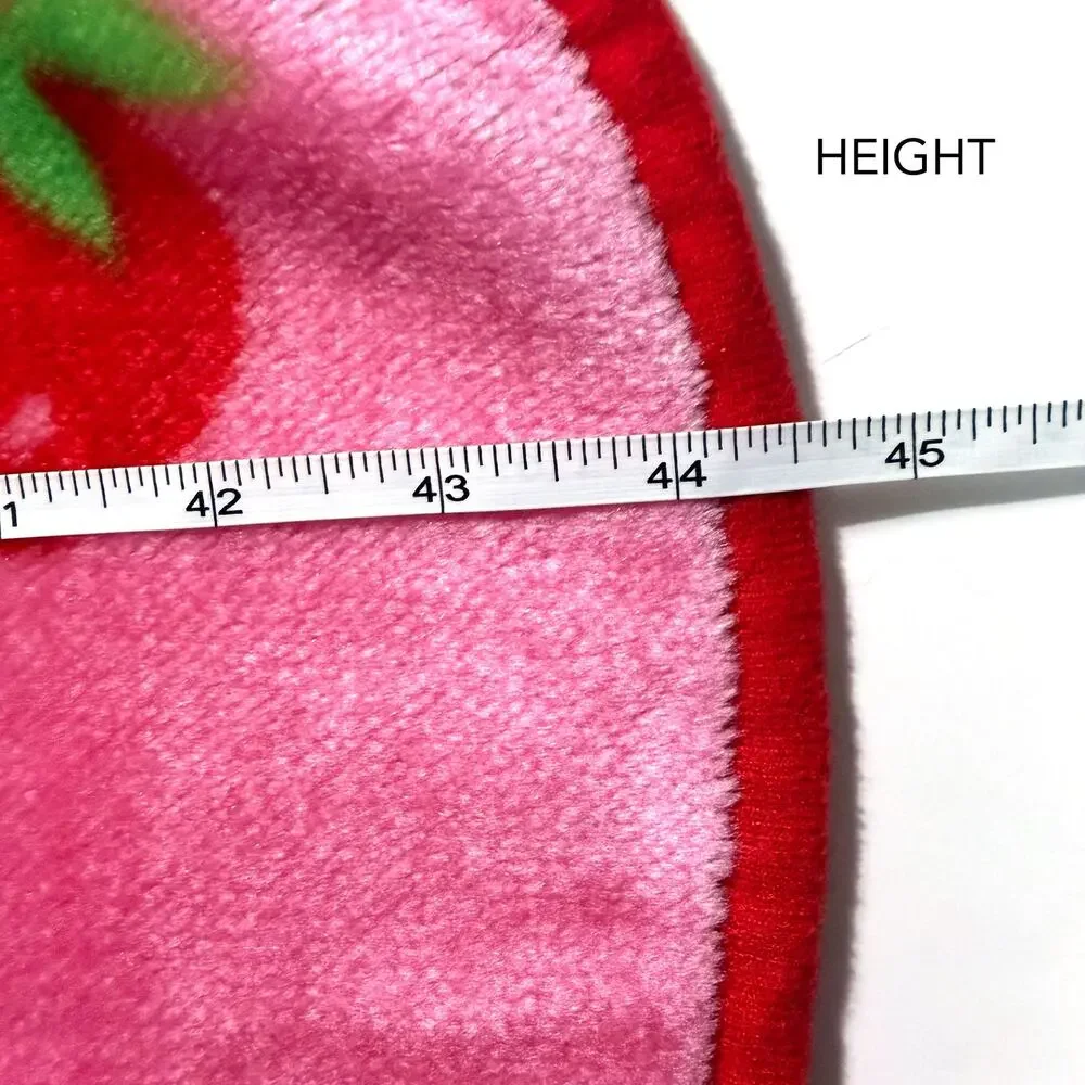 Vintage 2004 Y2K Strawberry Shortcake Pink Fleece Toddler Blanket 44.5x28 Rare